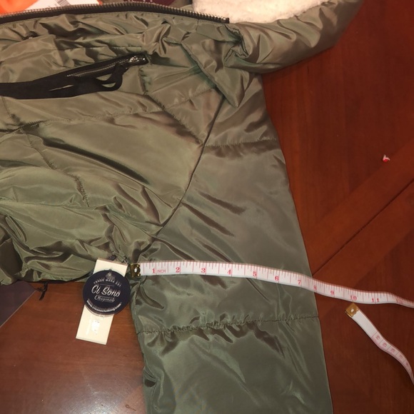 Forever21+Ci sono NWT  faux utility trim shearling parka puffer jacket size XL. - Picture 9 of 17